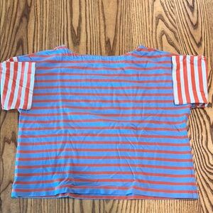 Striped Women’s Shirt - Blue and Red